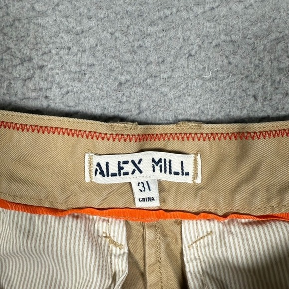 Alex Mill Pants Mens 31x27 Brown‎ Field Chino Trousers Casual Preppy Pockets - Picture 9 of 11